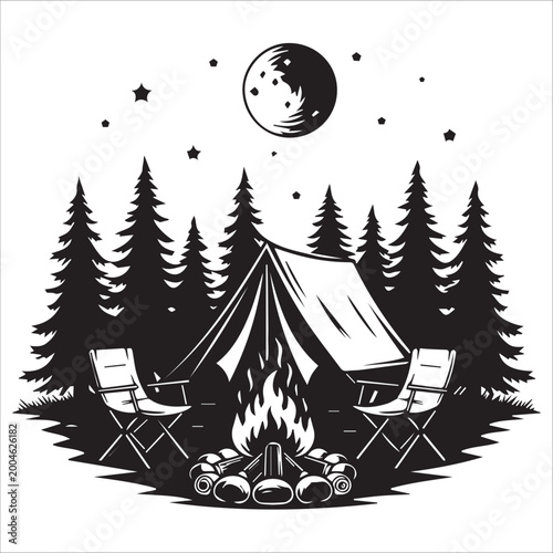 Outdoor Adventure Camping Scene