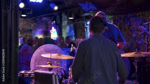 Live Band Downtown Nashville Tennessee USA Nightlife