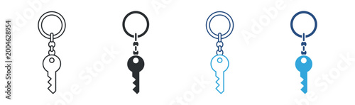Tableau sur toile Keychain icon set