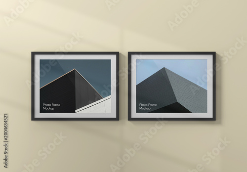 Horizontal Photo Frame Mockup