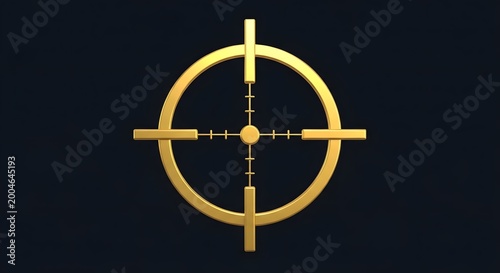 golden cross isolated on white