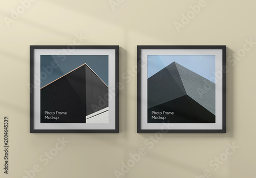 Square Photo Frame Mockup