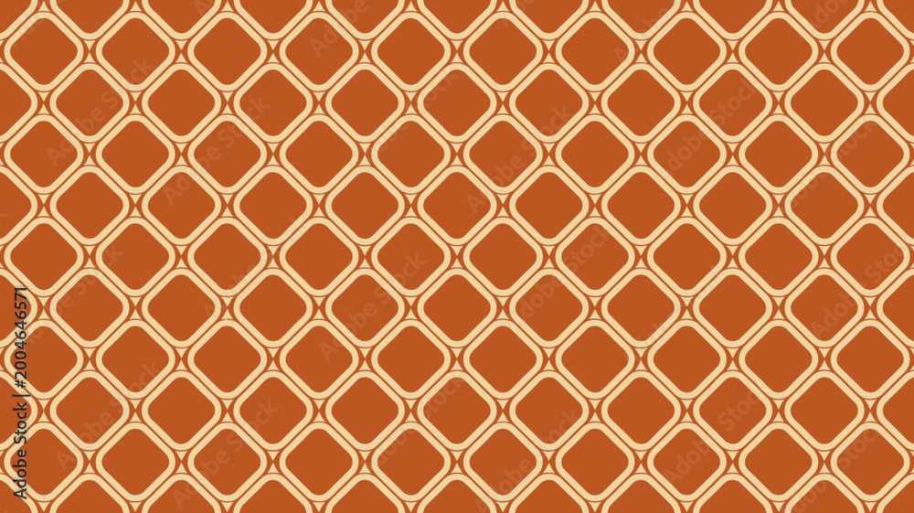 Fototapeta premium Red and beige intricate geometric repeating pattern design