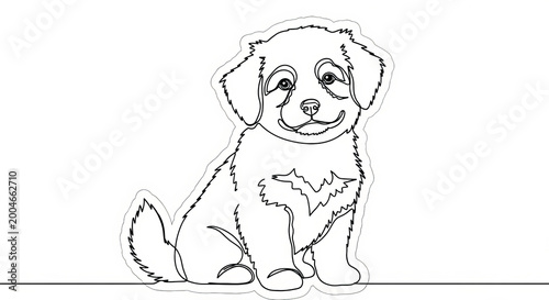 Playful Puppy in a Colorful Garden Surrounded by Flowers and Sunshine, Ideal for Pet Lovers