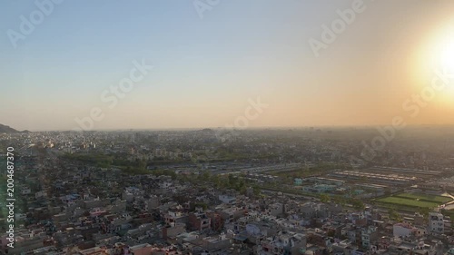Jaipur in Rajasthan, India, as seen from Monkey Mountain