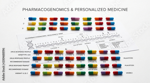 Personalized Medicine Pharmacogenomics Pill Sequence Chart