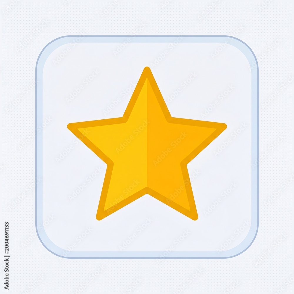 Obraz premium Star rating icon, stylish 2D flat vector review symbol
