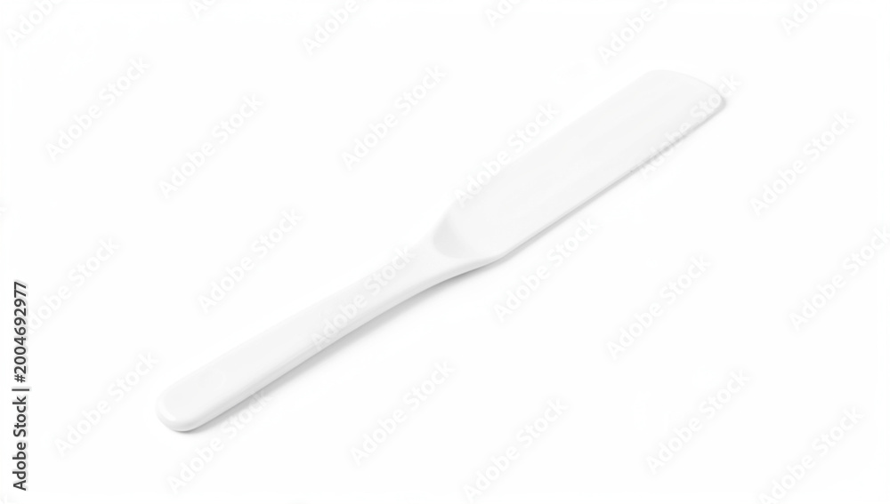 Fototapeta premium A single, unadorned chopstick resting on a flat surface.