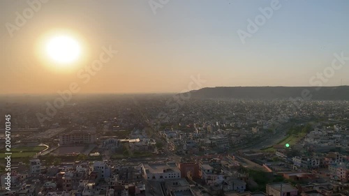 Jaipur in Rajasthan, India, as seen from Monkey Mountain