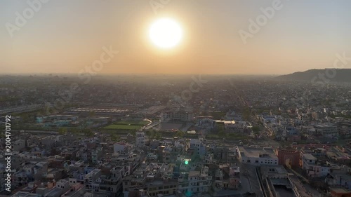Jaipur in Rajasthan, India, as seen from Monkey Mountain