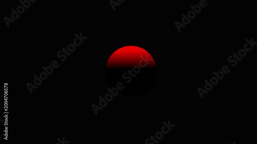 Abstract Red Gradient Circle on Black