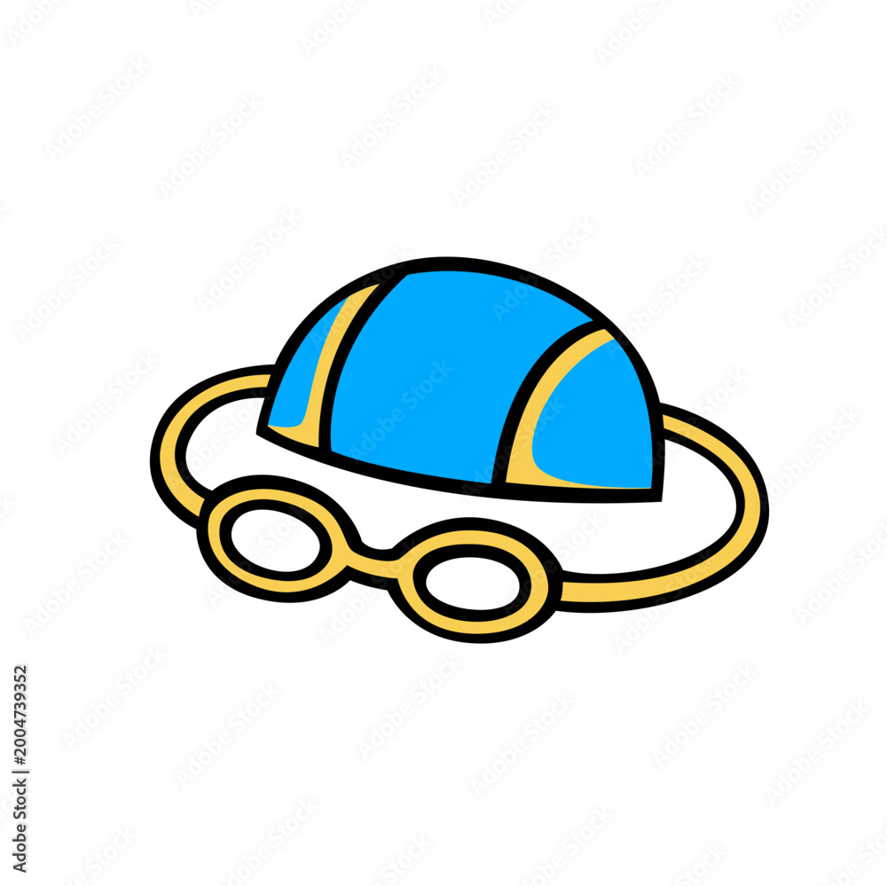 Fototapeta premium Swimming Equipment Icon