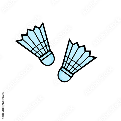 two badminton shuttlecock 