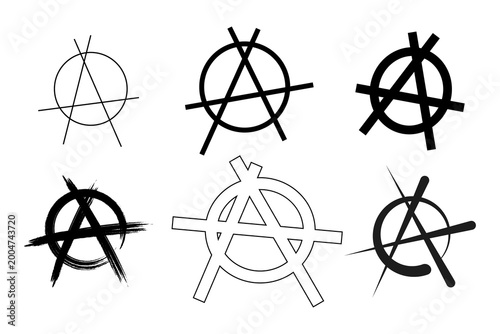 Foto Anarchy symbol set