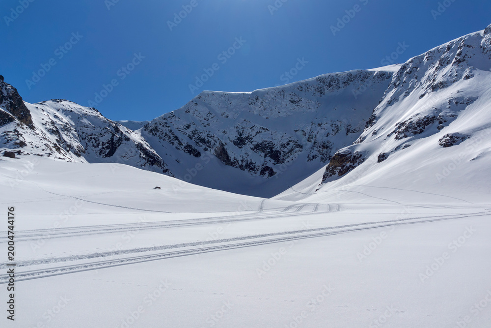 Obraz premium Rila Mountain near The Seven Rila Lakes, Bulgaria