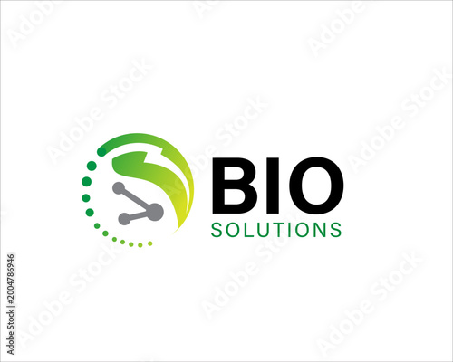 bio tech solution logo designs