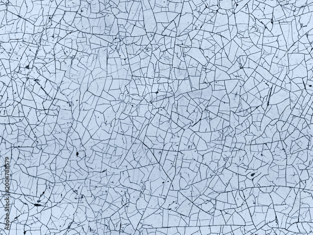 Obraz premium Seamless tileable cracked white paint texture, distressed grunge background