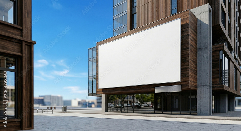 Obraz premium Urban Billboard Mockup Background