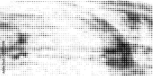 Black halftone dots create a smooth gradient fading upward into a white background, forming a clean abstract texture.