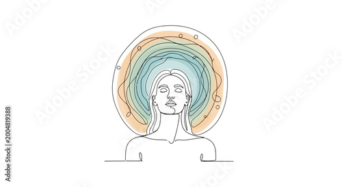 Woman's Aura and Energy Field, Chakras and Inner Peace