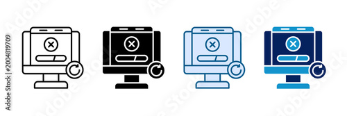 Free Download Loading Failed Icon Set Multiple Style Collection - GFXLoad