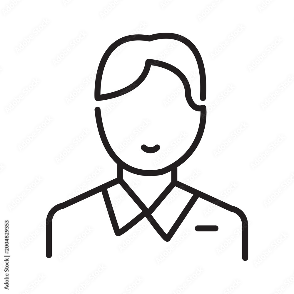 Obraz premium User Profile Icon.Account Profile Icon.Profile User Outline Icon..eps