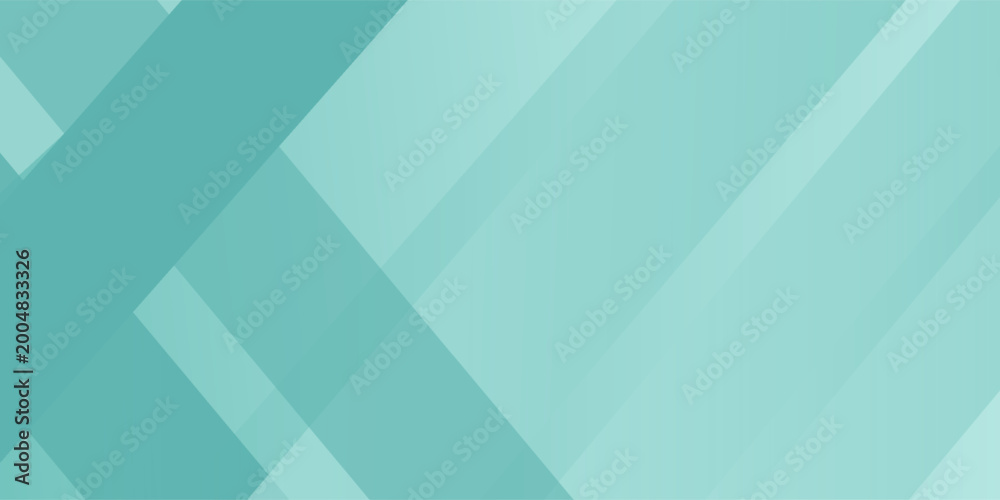 Obraz premium Abstract background with teal and cyan overlapping diagonal geometric layers on white with copy space. eps 10 ,walpaper , desain