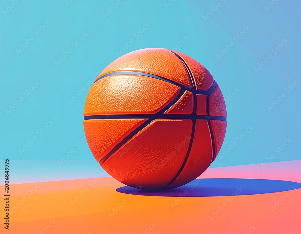 Obraz premium Simple Basketball Aesthetic