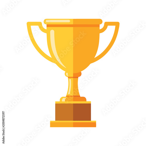 Golden Trophy Cup Award Symbol 1.