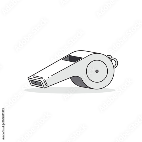 Foto Referee Whistle Close Up Illustration.