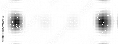Halftone dot gradient pattern with half comic style and white. Noise background for retro texture circle and pixel elements combine. Monochrome tone and horizontal line arrangement.