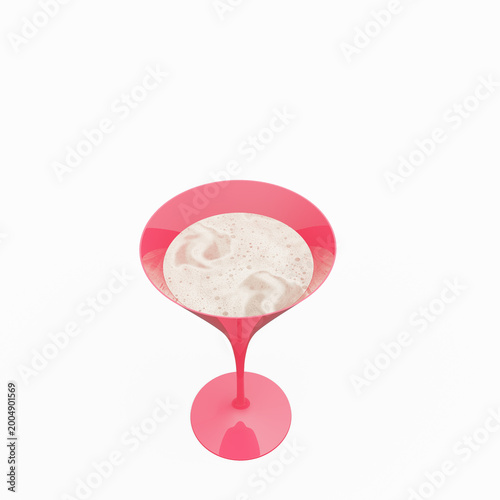 Canvas-taulu Cocktail Wine Pink Color Glass