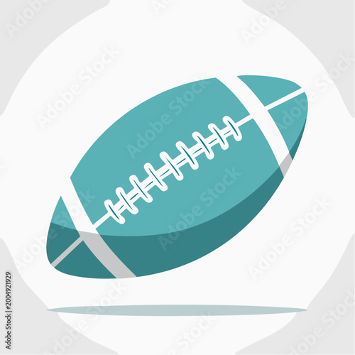 Turquoise American Football Icon