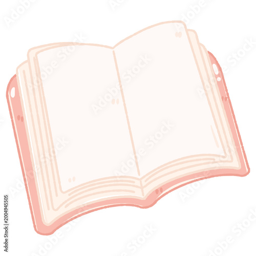 Handdrawn Illustration of  Open Book
