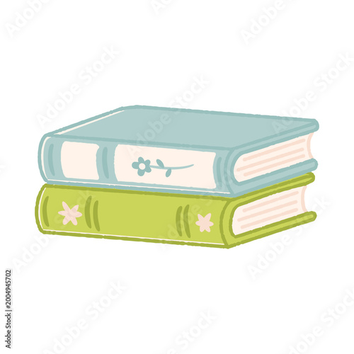 Handdrawn Illustration of  Stack Book