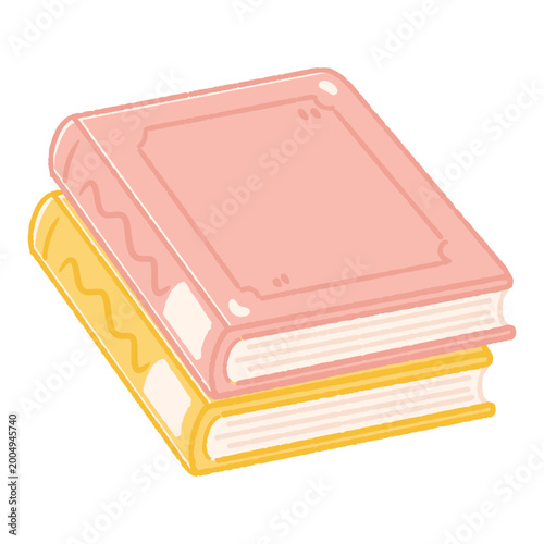 Handdrawn Illustration of  Stack Book