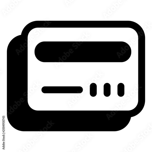 Bild auf Leinwand Card icon for payment, banking and finance
