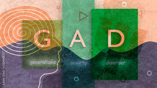 Tableau sur toile GAD - Generalized Anxiety Disorder