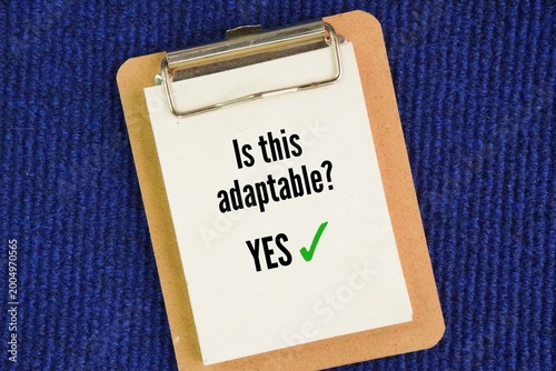 Foto Questions questions and answers Is this adaptable? YES