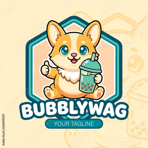 Vector mascot logo design