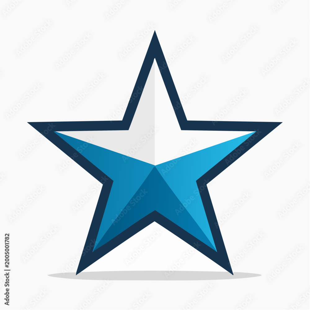 Fototapeta premium Blue Star Icon