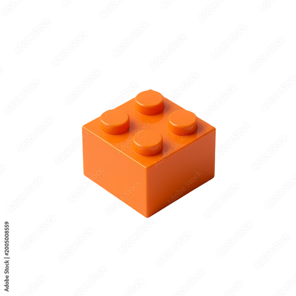 Naklejka premium plastic toy block