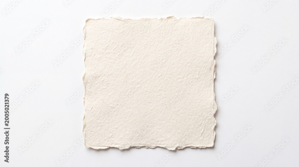 Obraz premium Square piece of textured handmade recycled paper