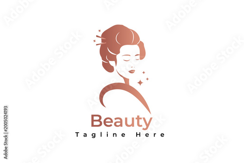 beauty logo, natural beauty, skin care. logo reference for salon, spa, cosmetic and other
