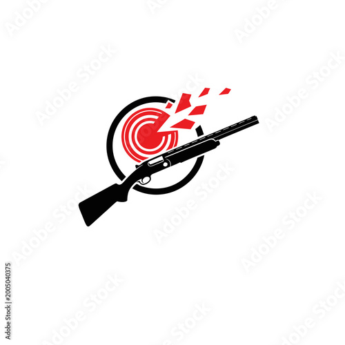 Fotografie Clay Shooting Shotgun Target Sports Icon