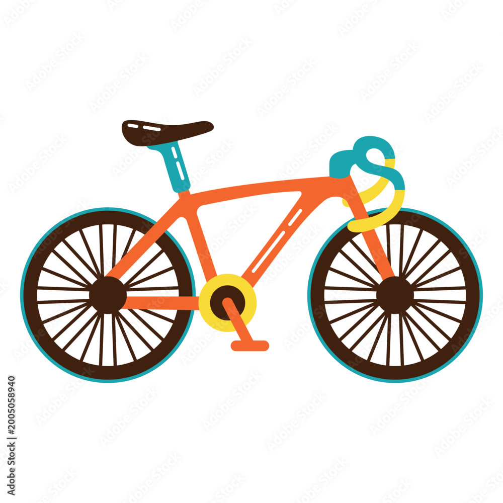 Fototapeta premium Bicycle Icon Design. Vector Design