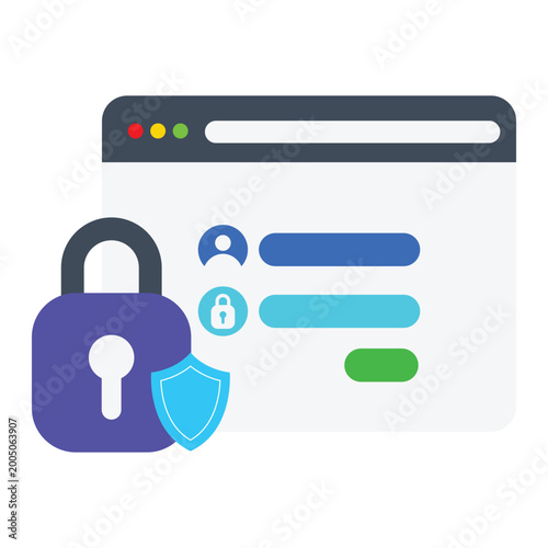 Photography Account login icon design. Vector Desain