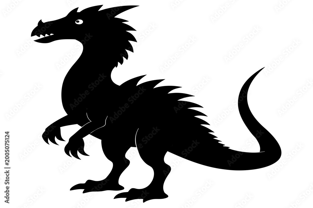 Fototapeta premium vector illustration of a dragon