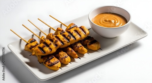 Chicken Satay Skewers with Peanut Dipping Sauce A Delicious Thai Appetizer