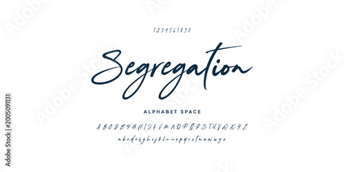signature Font Calligraphy Logotype Script Brush Font Type Font lettering handwritten. vector illustration